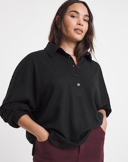 Chocolate Polo Sweatshirt