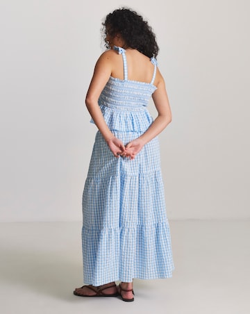 Beach To Beach Gingham Top And Skirt Beach Co-Ord