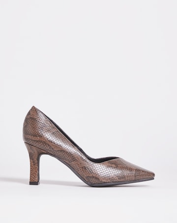 Heeled Court Shoe EEE Fit