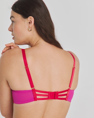Ann Summers Everlasting Love DD+ Balcony Wired Bra Pink/Red