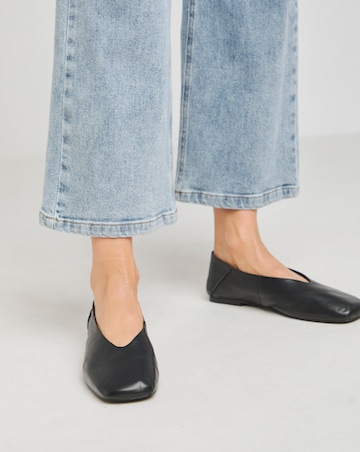 Primrose Soft Leather High Cut Ballerina Extra Wide EEE Fit