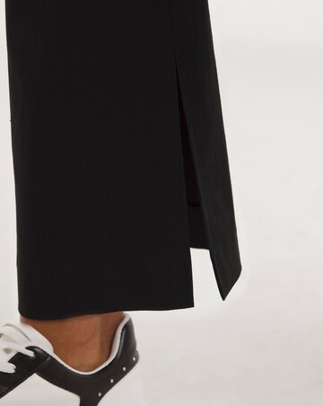 Black Super Stretch Side Bengaline Split Trouser