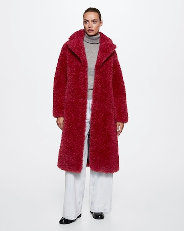 Mango Eureka Fur Boucle Coat