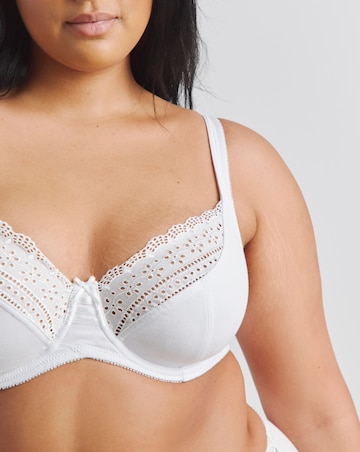 Pretty Secrets (2 Pack) Jane Full Cup Cotton Rich Bras (C-L) Black/White