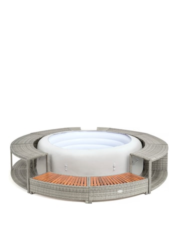 Lay-Z-Spa 200cm Round Rattan Hot Tub Surround