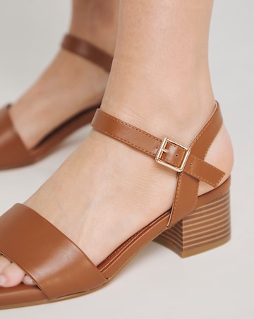Marseille Low Block Heel Barely There Sandals Wide E Fit