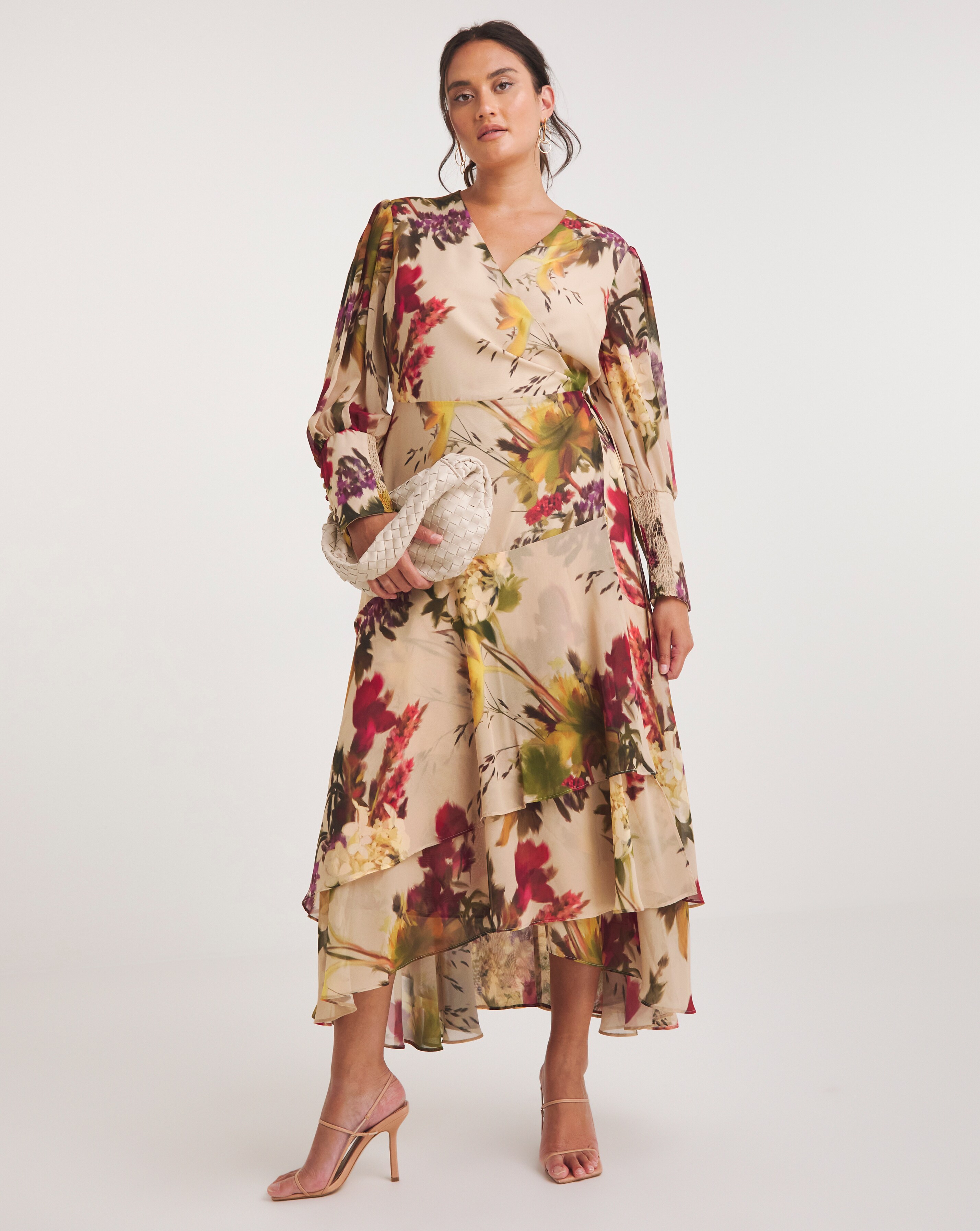 Joanna Hope Printed Wrap Dress Simply Be
