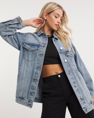 Bleachwash Oversized Denim Jacket