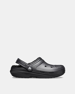 Crocs Black Fleece Lined Classic Clog -Standard Fit (D)