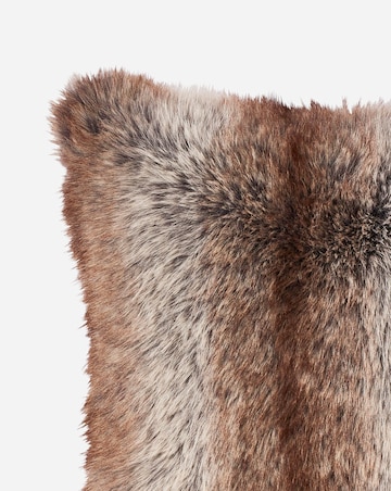 Striped Animal Plush Faux Fur Cushion