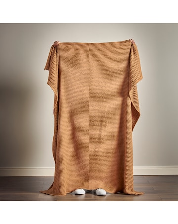 Pineapple Elephant Jaipur Waffle Cotton Throw