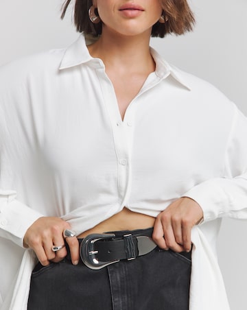 Ivory Oversized Textured Shirt