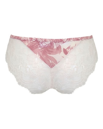 Pour Moi Bliss Brazilian Knicker Forest Pink Leaf