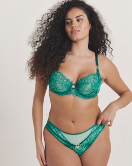 Ann Summers Divine Temptation High Waist Brazilian Mid Green