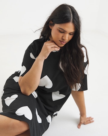 Simply Be Value Heart Print Midi Nightie
