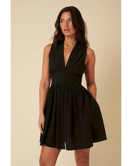 Nobody's Child Sleeveless Starlight Mini Dress Plain