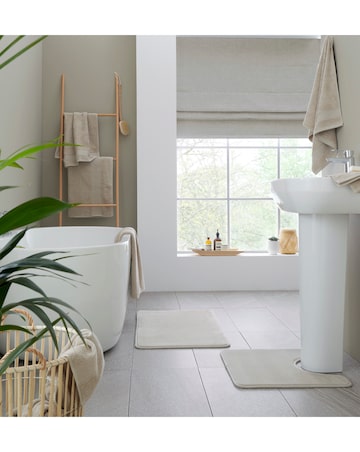 Catherine Lansfield Anti Bacterial 6 Piece Cotton Towel Bale Natural