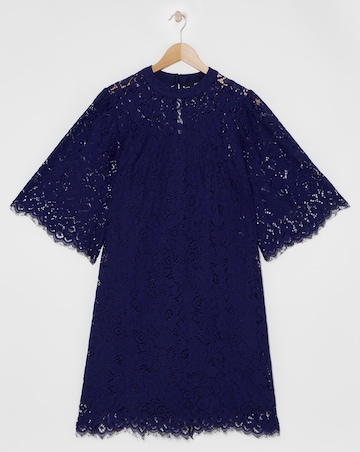 Joanna Hope Navy Lace Swing Dress
