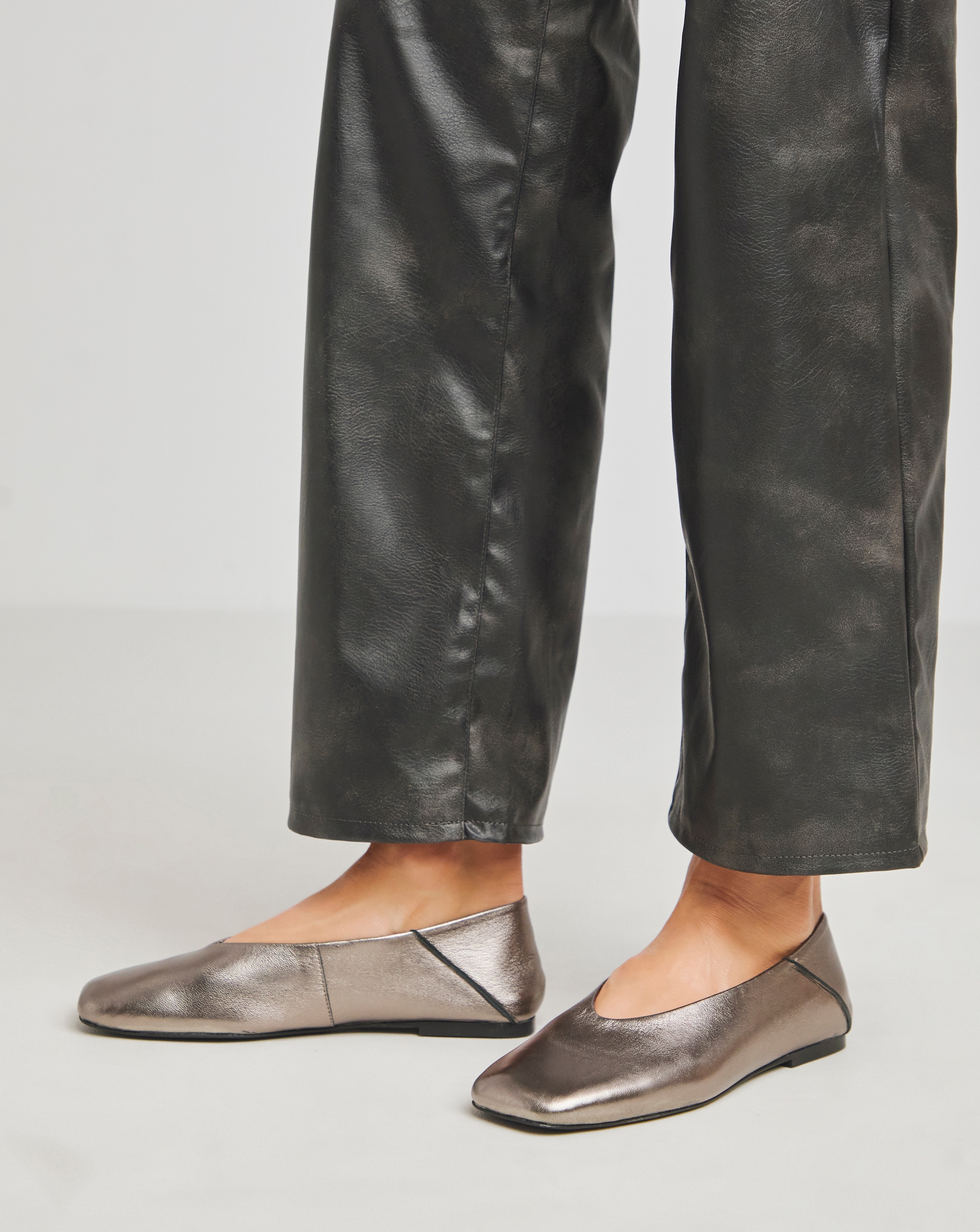 Sleek Ladies Sneakers White LC WAIKIKI Faux Leather Lace-Up