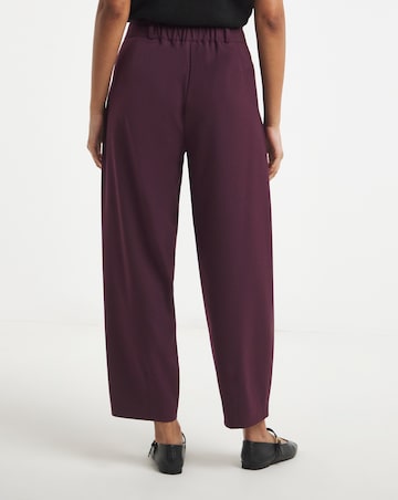 Simply Be Aubergine Premium Twill Barrel Leg Trouser