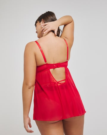 Figleaves Intense Open Babydoll - Red