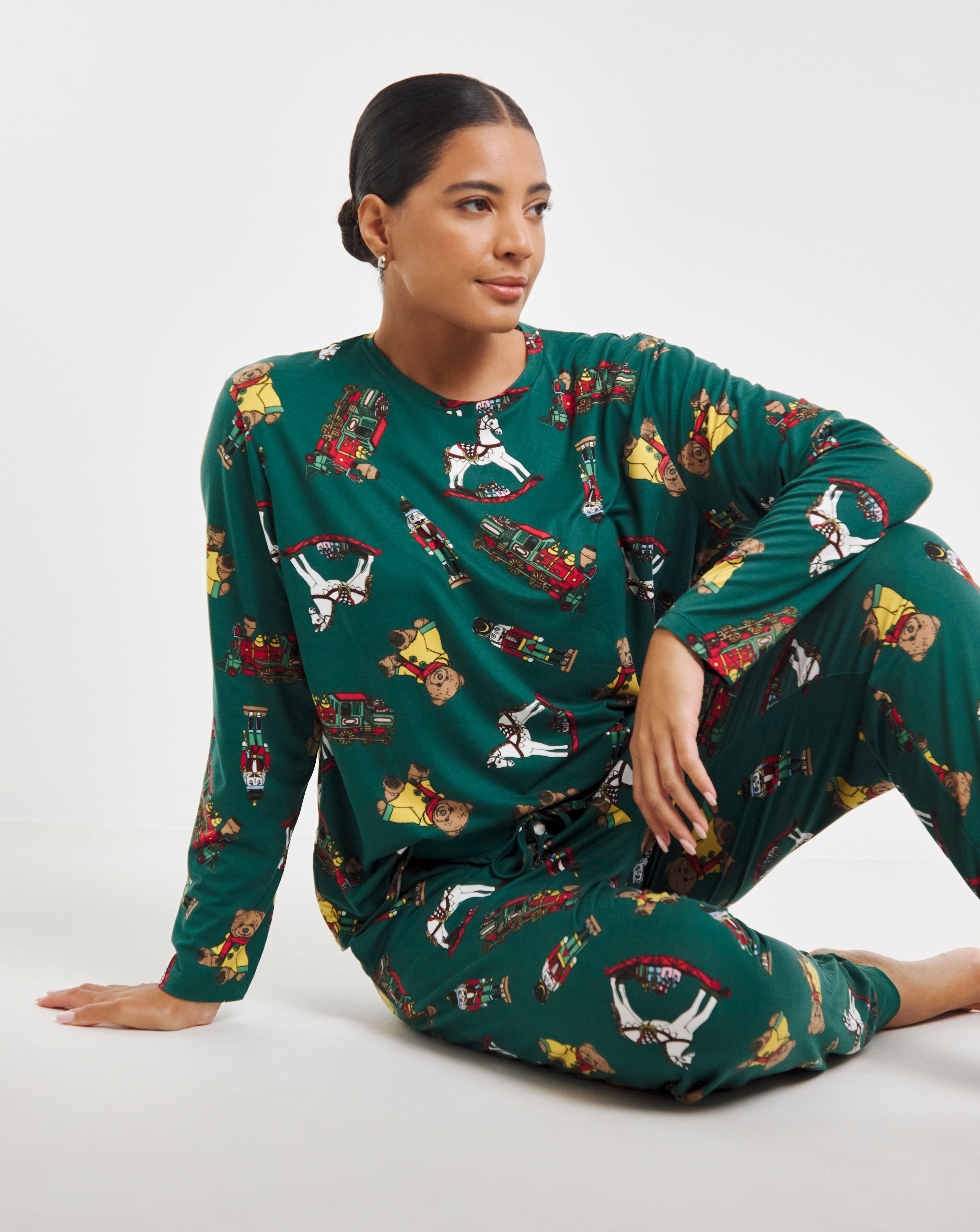 Chelsea Peers Jersey Xmas Crew Womens Pyjama Set Family Pyjamas Simply Be