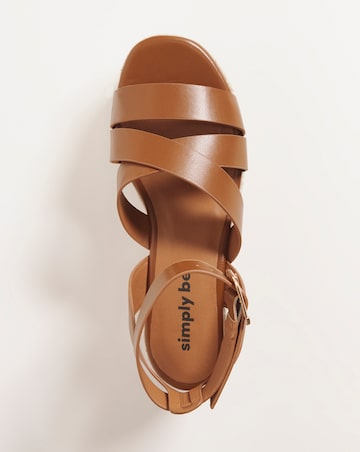Arabella Flatform Espadrille Sandals Ex Wide Fit