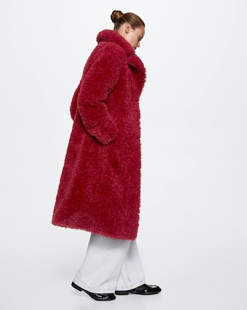 Mango Eureka Fur Boucle Coat