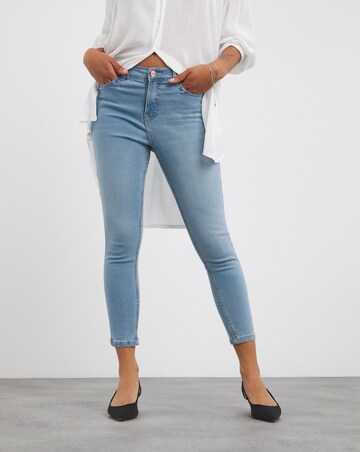 Light Blue 24/7 Skinny 7/8 Crop