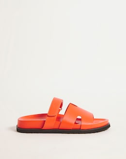 Simply Be Georgina Touch and Close Footbed Sandals - Extra Wide Fit (EEE)
