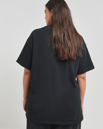 Black Red Sequin Lips T-Shirt