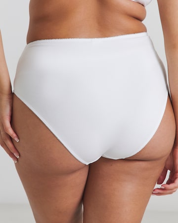 Pretty Secrets (2 Pack) New Sarah Cotton Full Fit Knickers White/Black