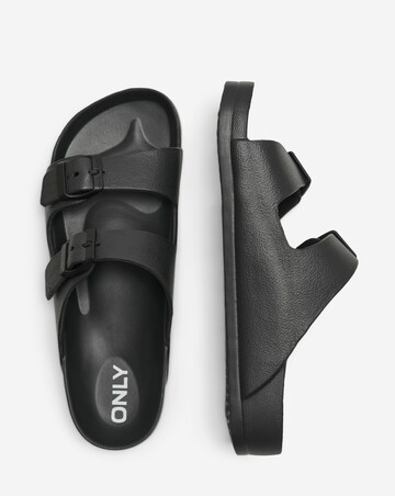 Only Cristy Slip On Double Strap With Buckle Sandals Standard Fit