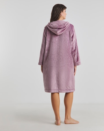 Pretty Secrets Zip Through Fleece Dressing Gown