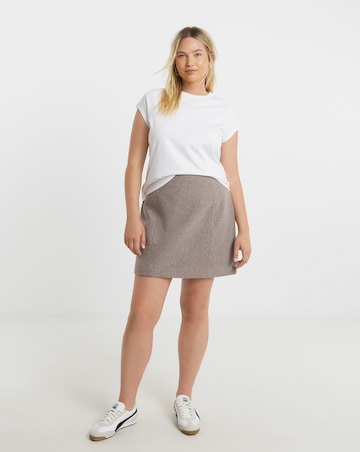 Simply Be Wool Look Mini Skirt