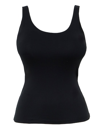 Black Active Sleeveless Longline Vest