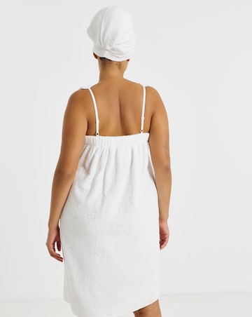 Pretty Secrets Towelling Shower Wrap And Turban