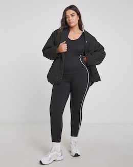 SB3 Black &amp; White Active Piping Leggings