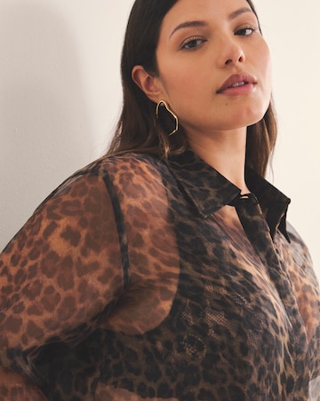 Leopard Organza Shirt