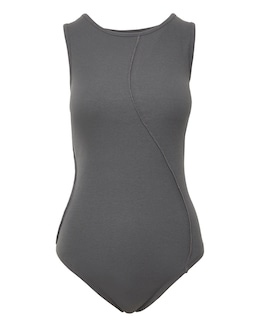Grey Overlock Rib Body