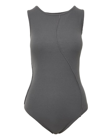 Grey Overlock Rib Body