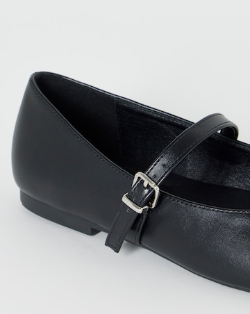 Calla Classic Mary Jane Ballerina Shoes - Wide Fit (E)