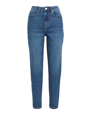 Simply Be 99 1 Mid Blue Comfort Stretch Loose Mom Jeans