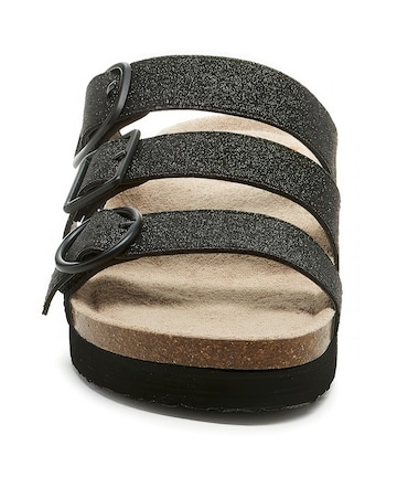 Rocket Dog Astor Glenn Glitter 3 Strap Buckle Sandal