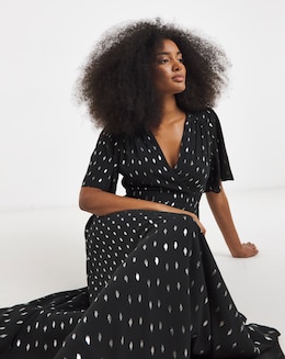 Flounce London Lurex Maxi Dress