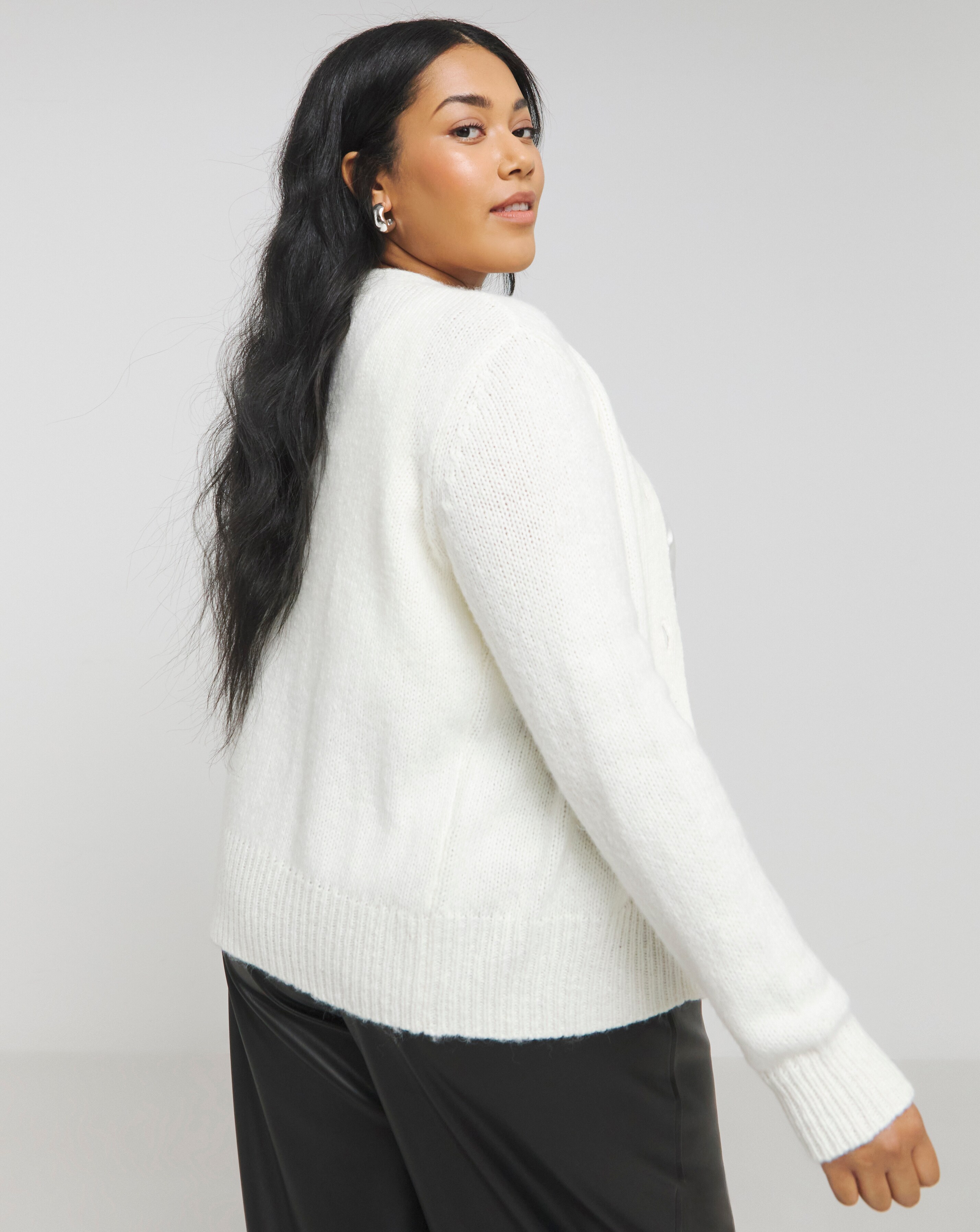 ℳ*.様 nuyuh tulle knit cardigan (ivory) nuyuh tulle knit cardigan ivory