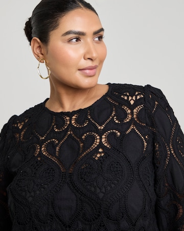 Joanna Hope Premium Broderie Blouse
