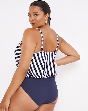 MAGISCULPT Twist Front Blouson Swimsuit