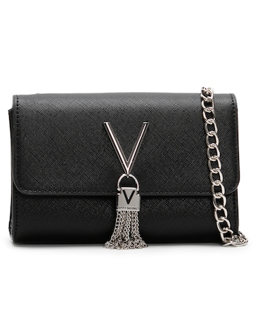 Valentino Bags Divina Black Saffiano Shoulder Bag