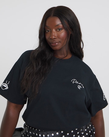Black Paris Graphic T-Shirt